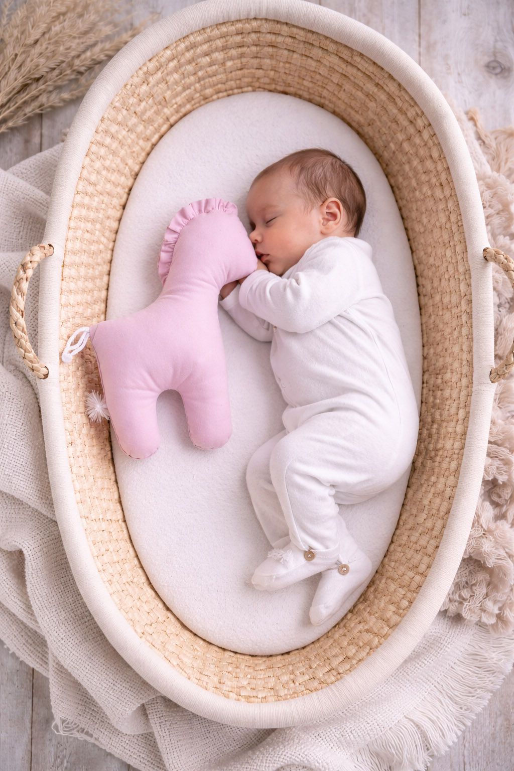 LUCKY Horse - a soft first cuddly toy - Pink