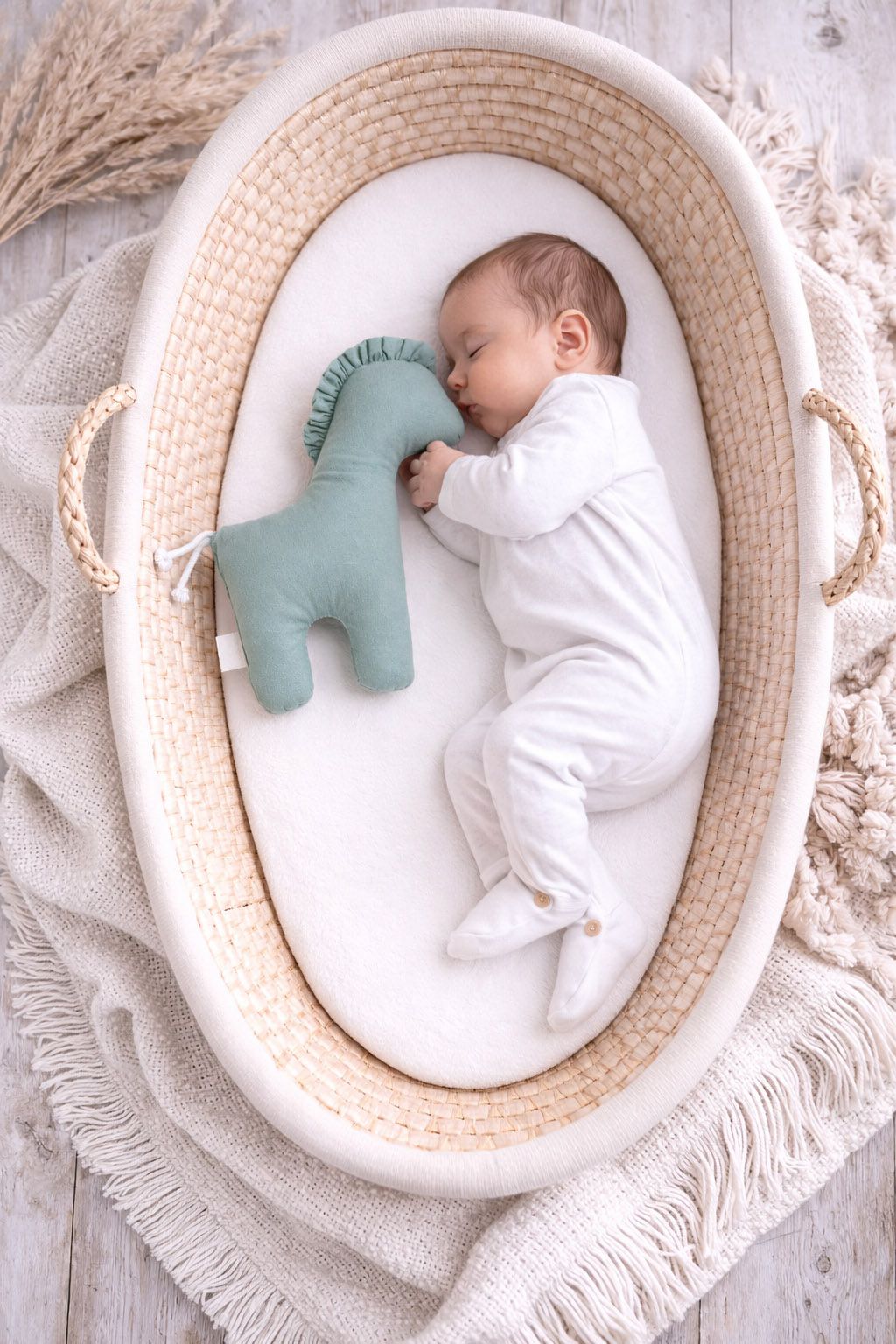 LUCKY Horse - a soft first cuddly toy - Sage