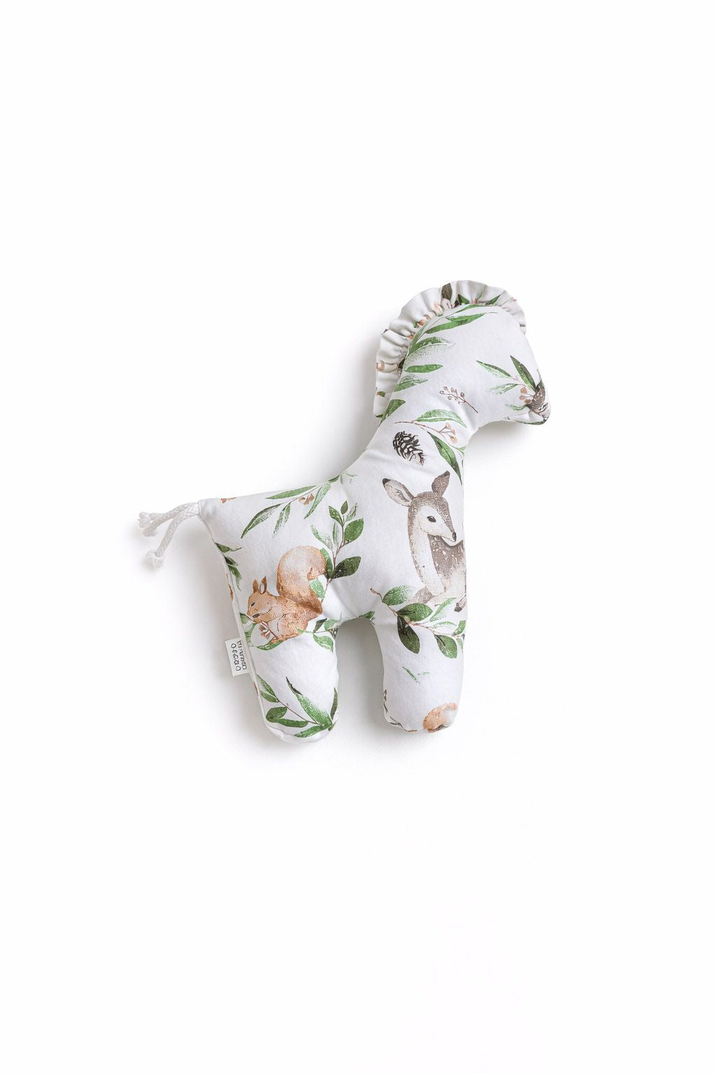 LUCKY Horse - a soft first cuddly toy - Woodland green