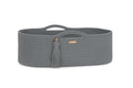 Moses basket BOHO Handmade cotton with mattress - dark gray