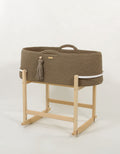 Moses basket BOHO Handmade with cradle - mocca
