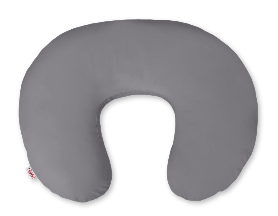 Breastfeeding Pillow Nursing Croissant Pillow, removable, Hands-Free Feeding- anthracite
