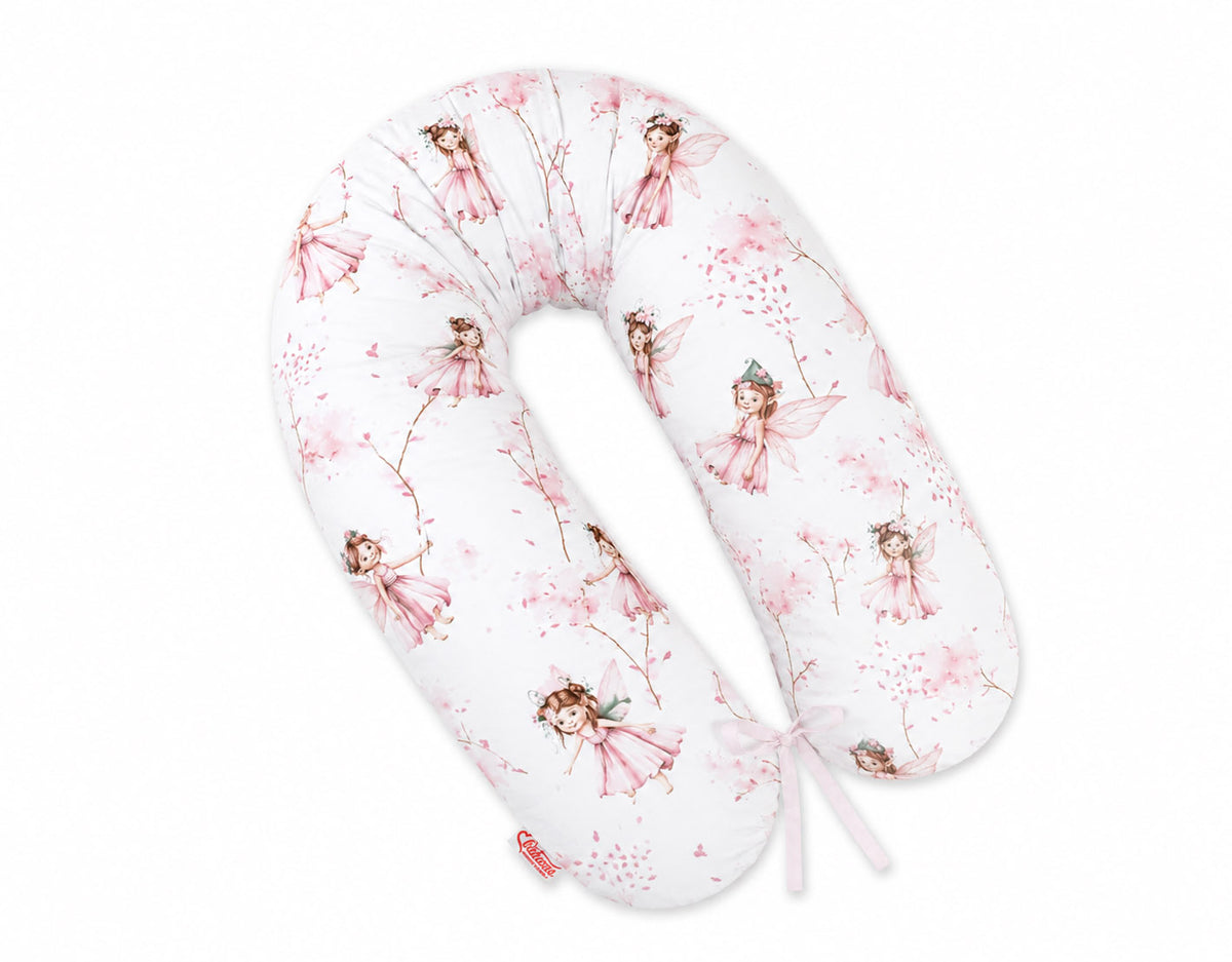 Pregnancy pillow- Longer, removable pillowcase - Blossom Fairies