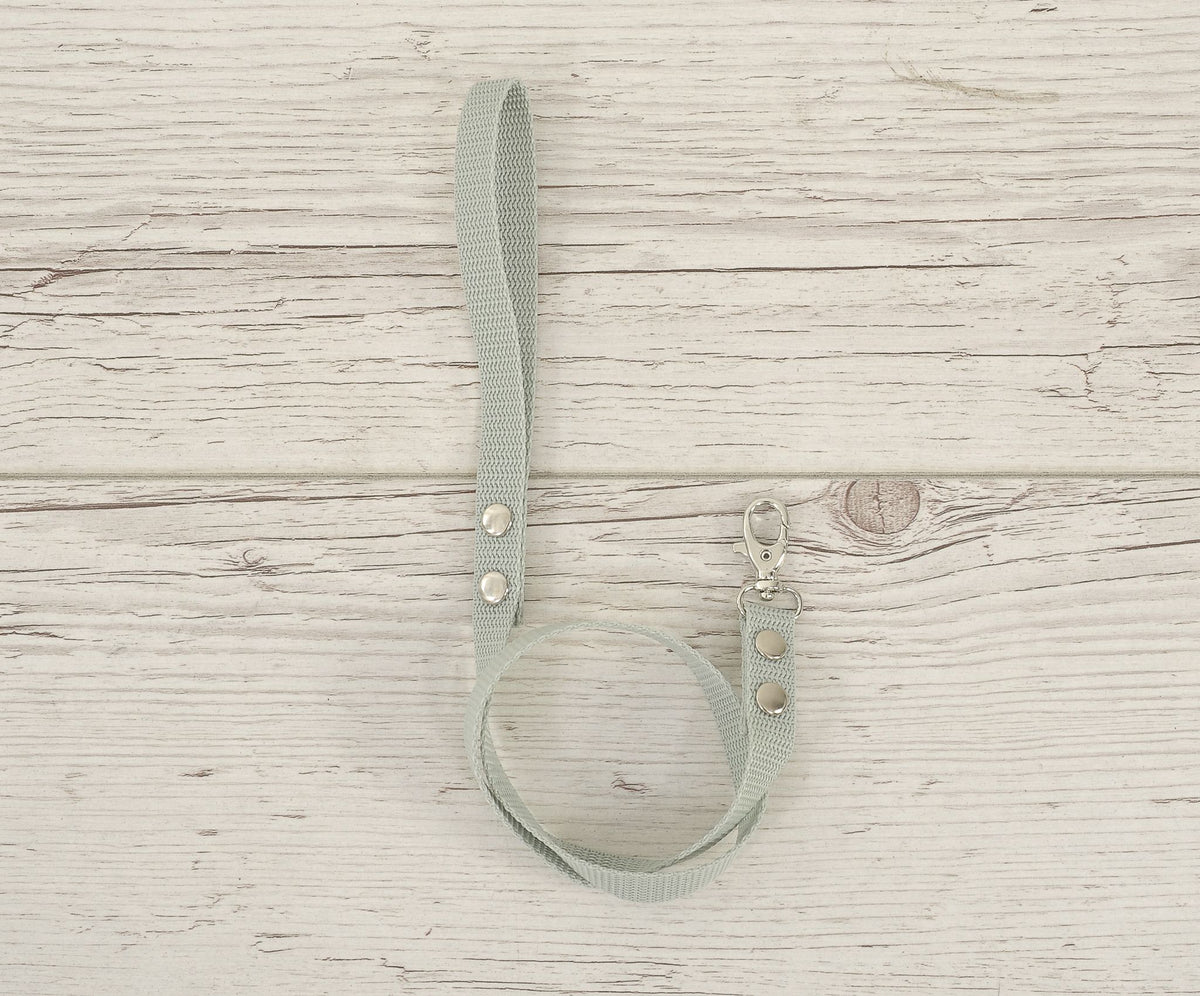 Tether for hobby horse made of webbing tape - sage