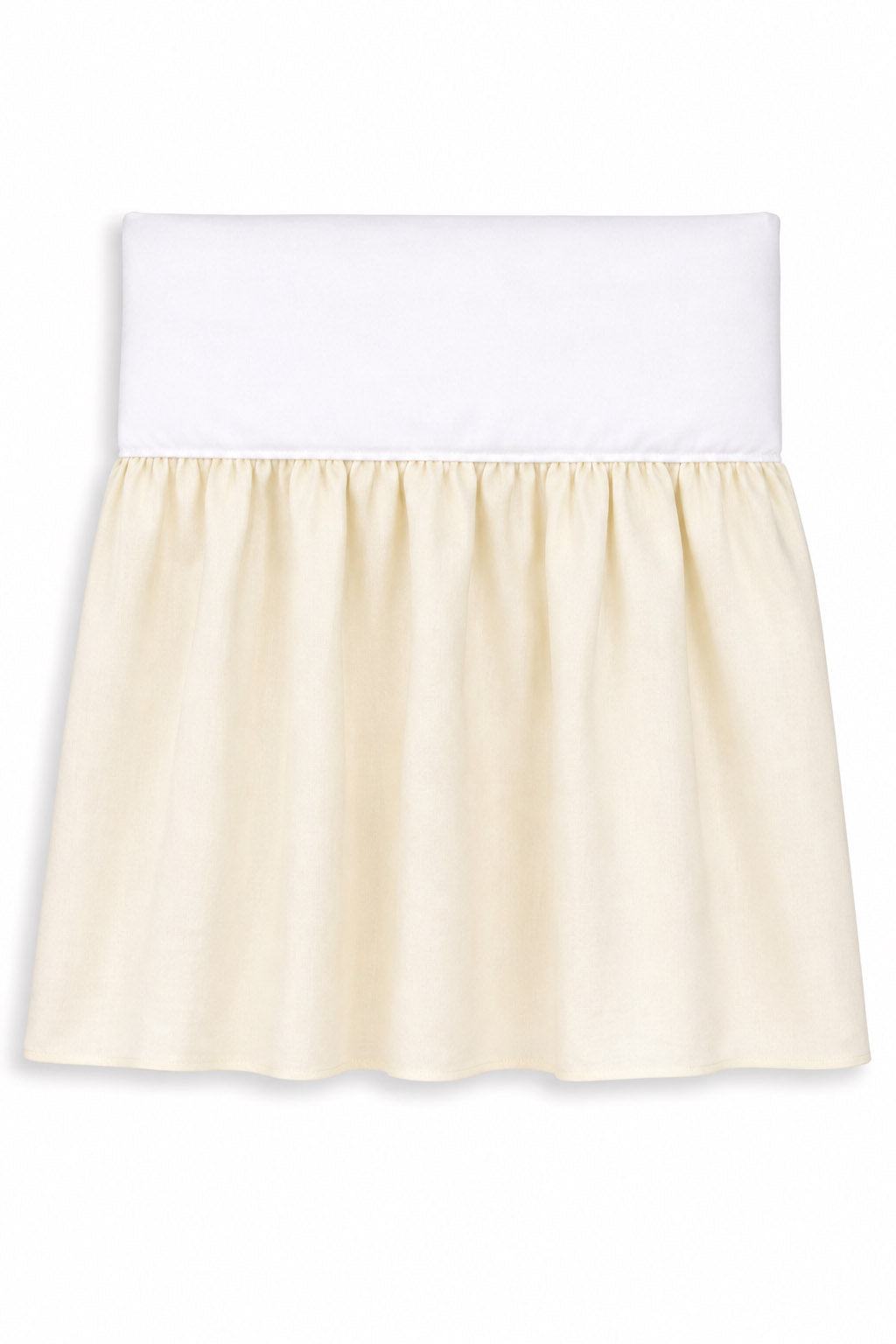 Dust Ruffle Crib - Bed Skirt - Masking flounce 120x60cm - cream
