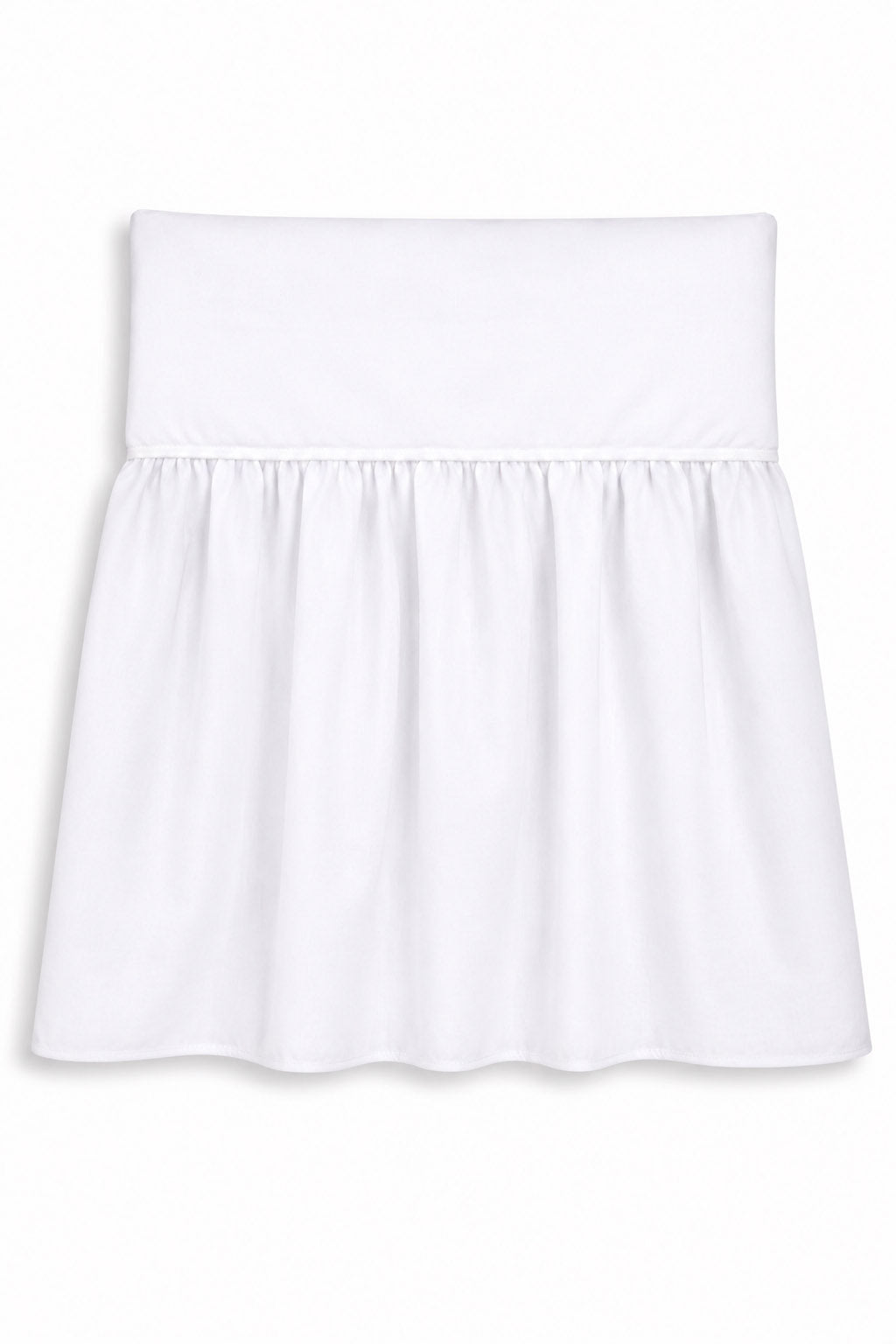 Dust Ruffle Crib - Bed Skirt - Masking flounce 120x60cm - white