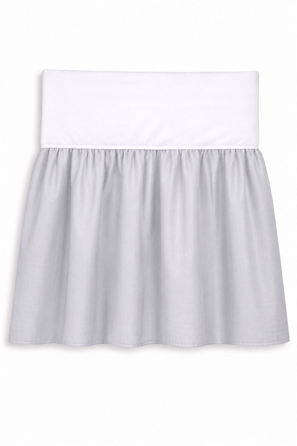 Dust Ruffle Crib - Bed Skirt - Masking flounce 120x60cm - grey