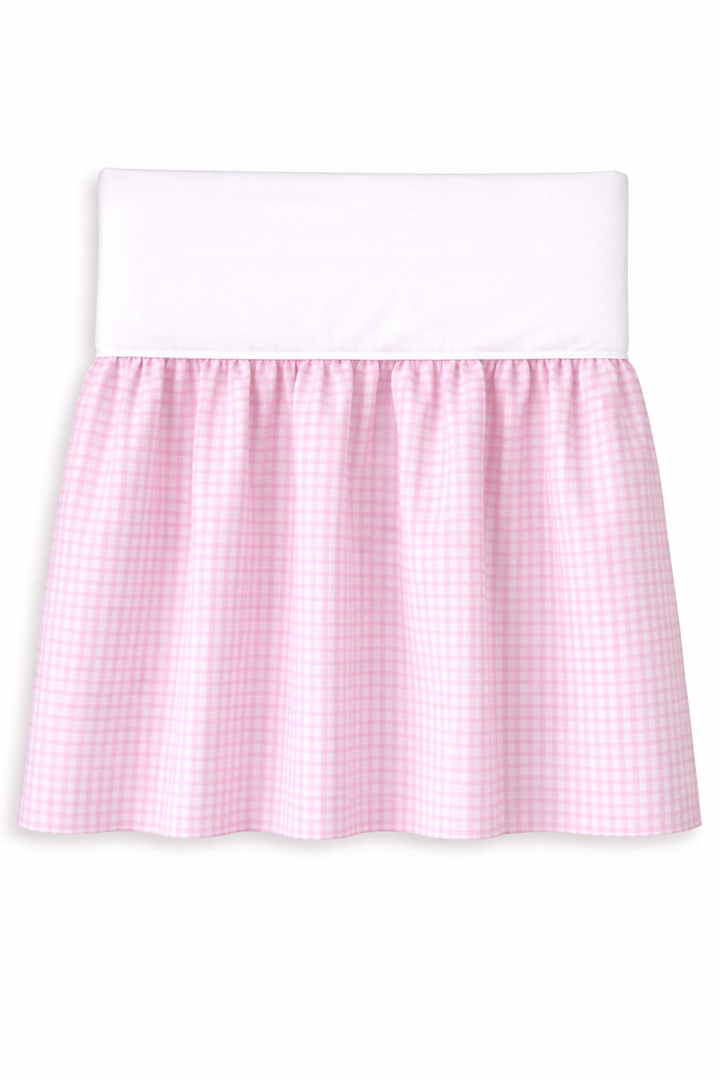 Dust Ruffle Crib - Bed Skirt - Masking flounce 120x60cm - pink checkered