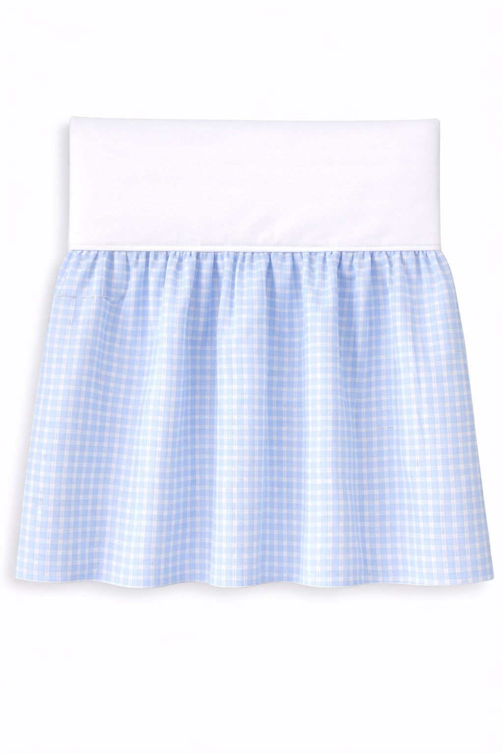 Dust Ruffle Crib - Bed Skirt - Masking flounce 120x60cm - blue checkered