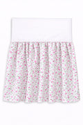 Dust Ruffle Crib - Bed Skirt - Masking flounce 120x60cm - pink flowers