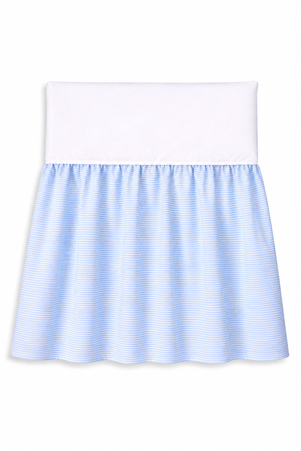 Dust Ruffle Crib - Bed Skirt - Masking flounce 120x60cm - blue strips