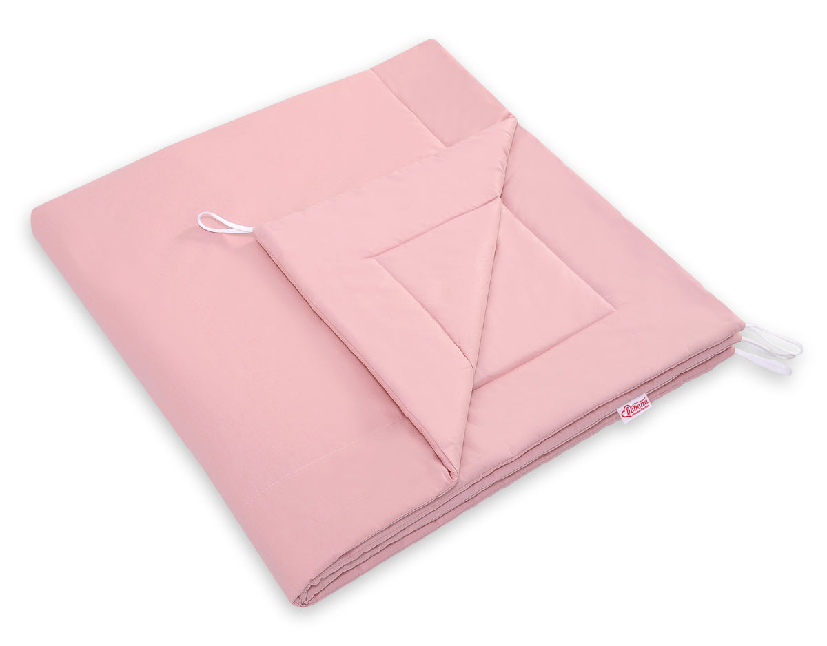 Teepee tent for kids + playmat + pillows + decorative feathers - pastel pink