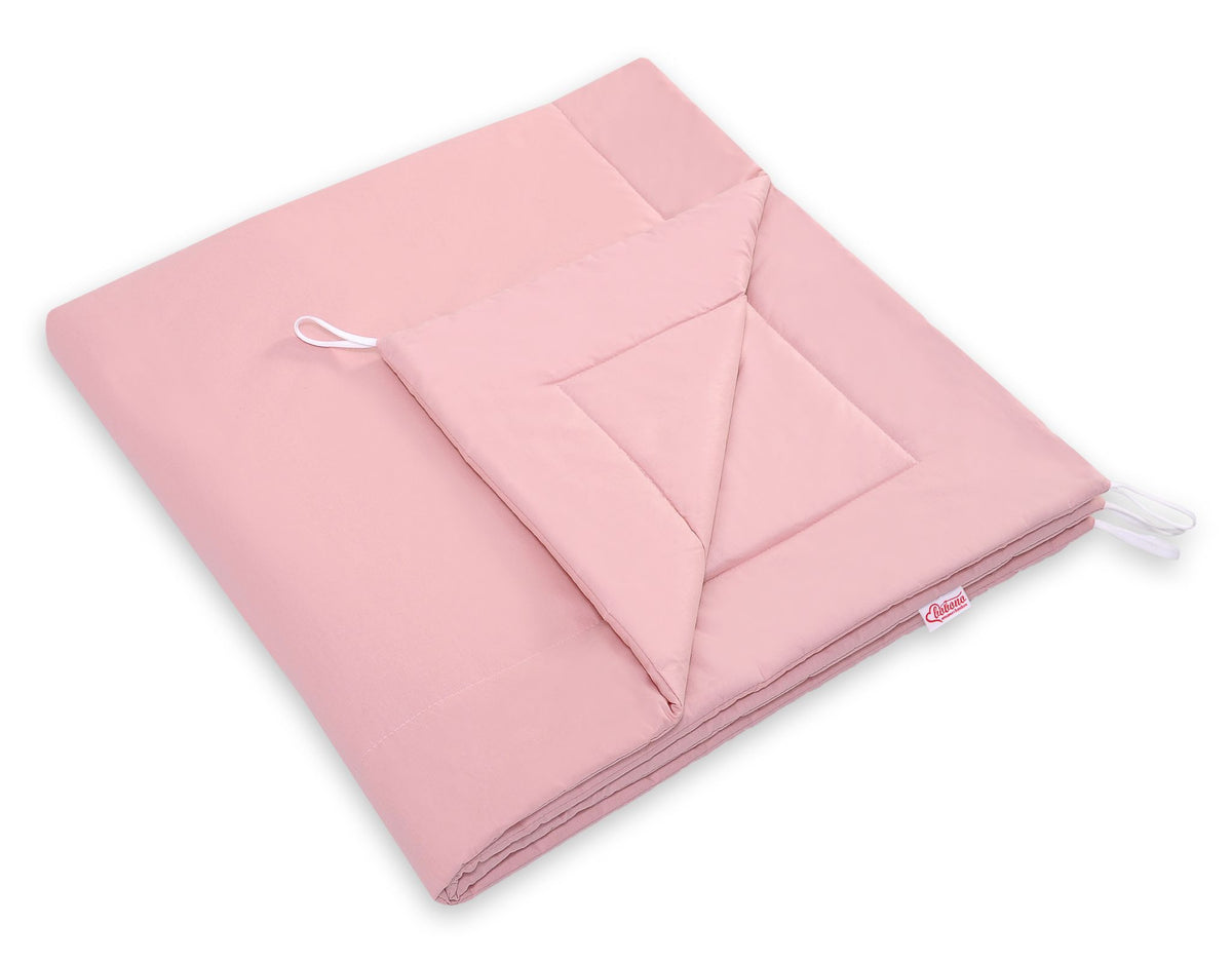Teepee tent for kids +play mat + decorative feathers - pastel pink