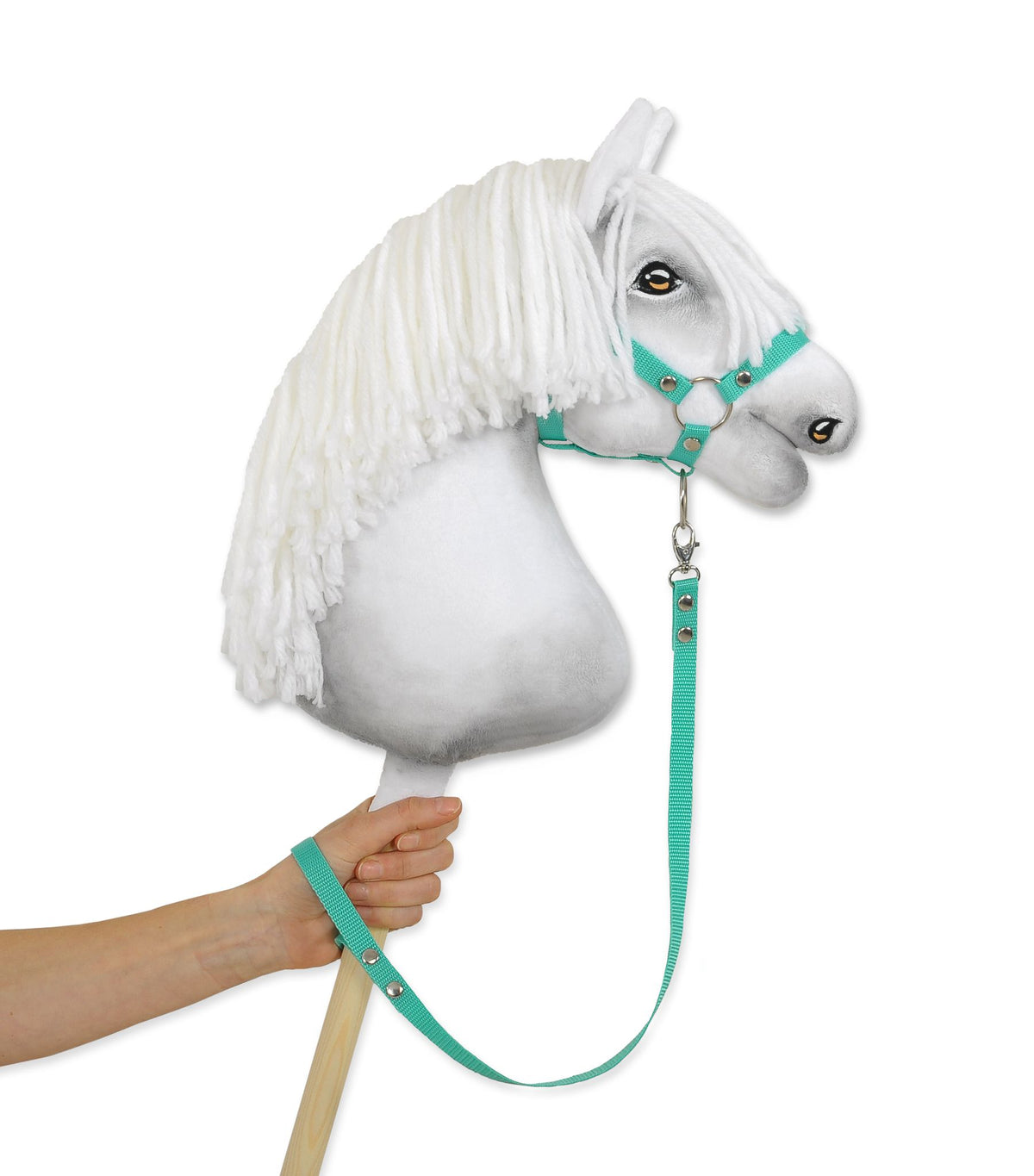 Tether for hobby horse made of webbing tape - mint