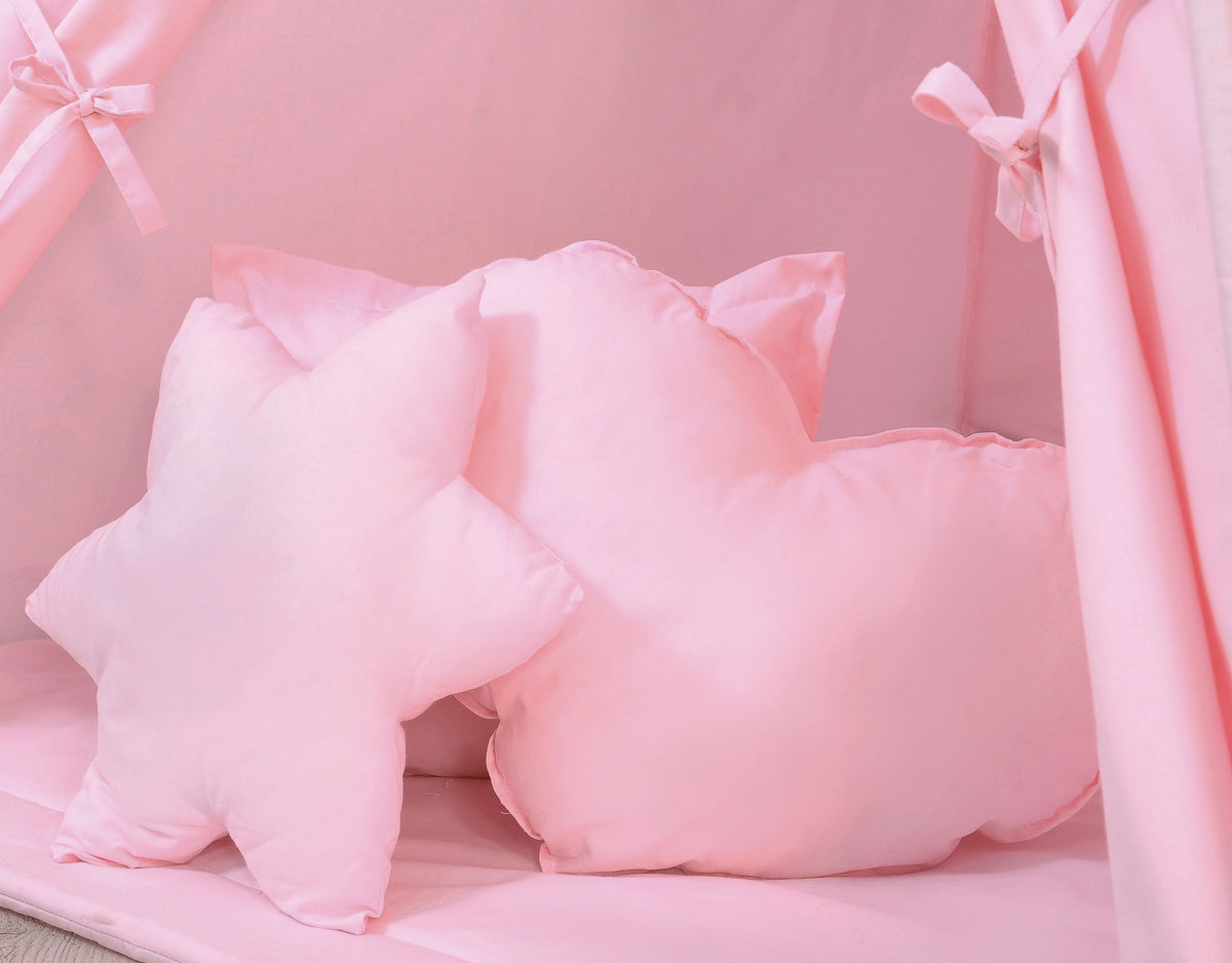 Teepee tent for kids +play mat + decorative feathers - pink