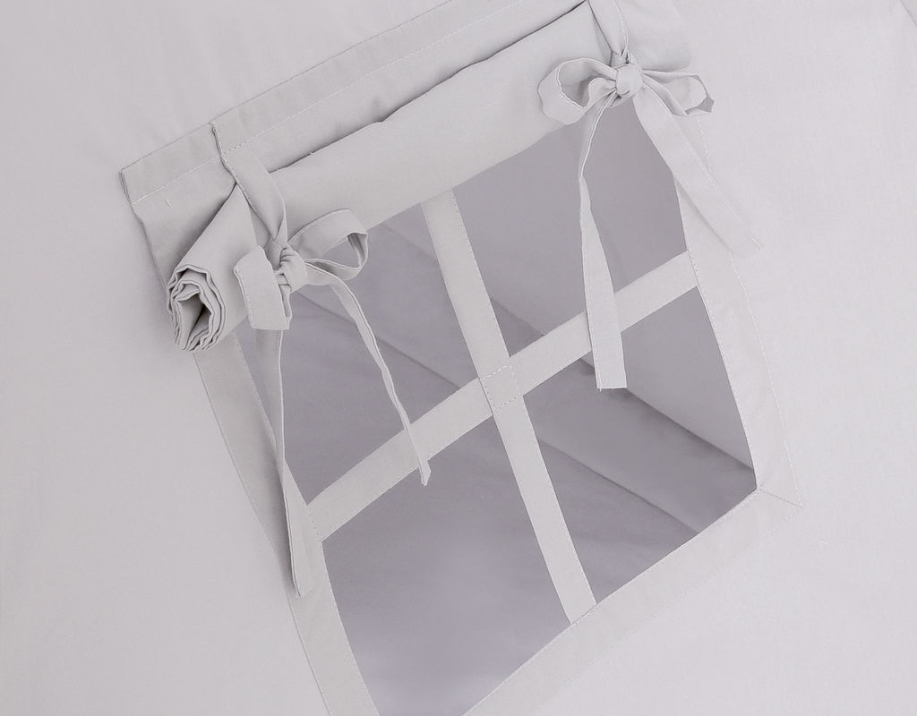 Teepee tent for kids +play mat + decorative feathers - gray