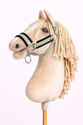 The adjustable halter for Hobby Horse A3 - sage with black furry