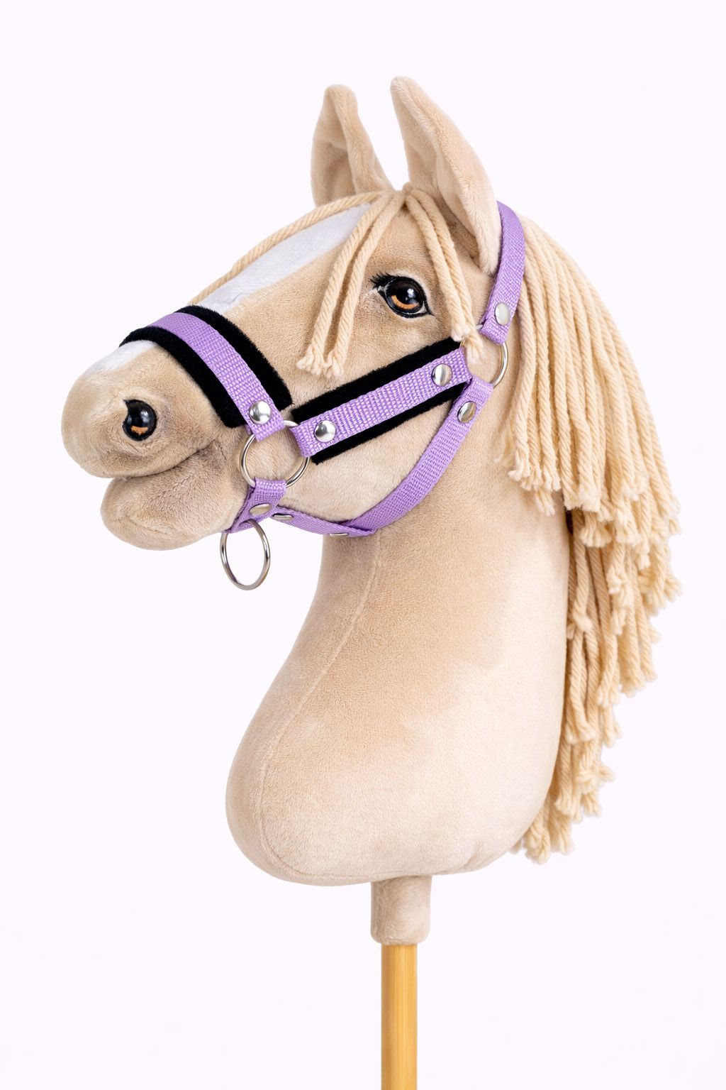 The adjustable halter for Hobby Horse A3 - purple with black furry