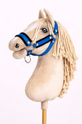 The adjustable halter for Hobby Horse A3 - blue with black furry