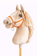 The adjustable halter for Hobby Horse A3 - orange with white furry