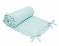 Universal baby bed bumper with frill - mint