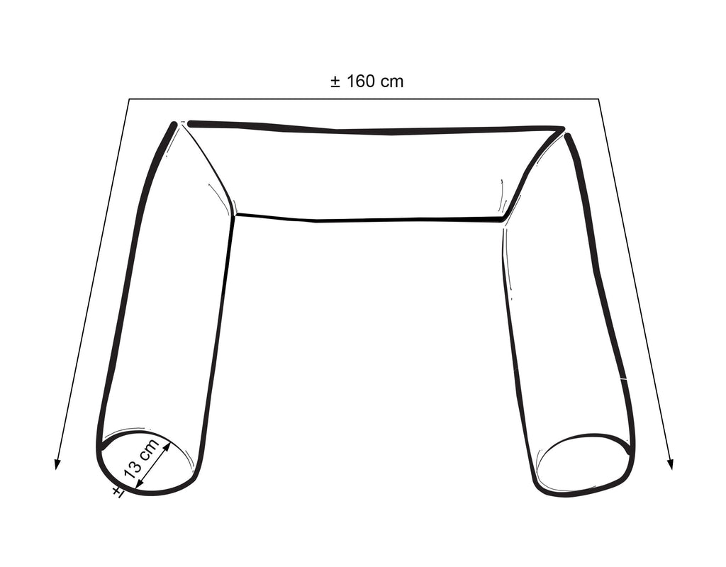Roller bumper for baby bed - balloons
