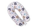 Cotton pillowcase for pregnancy pillow Longer - Navy blue bears