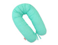 Cotton pillowcase for pregnancy pillow Longer - White spots on mint
