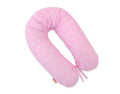 Cotton pillowcase for pregnancy pillow Longer - Stars on pink