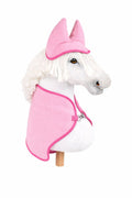 Set for Hobby Horse A4 and A5: Fleece blanket + earmuffs - light pink