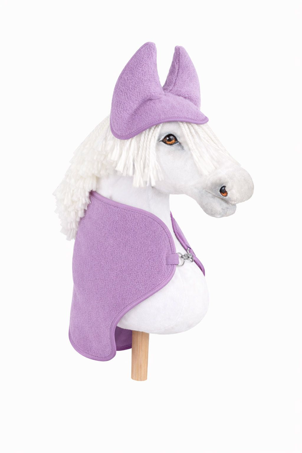 Set for Hobby Horse A3: Fleece blanket + earmuffs - violet