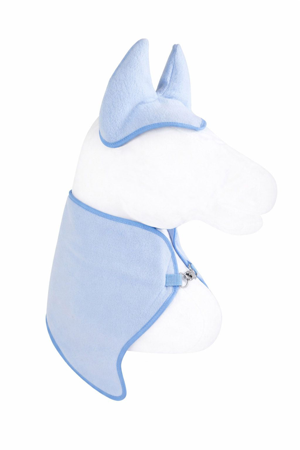 Set for Hobby Horse A3: Fleece blanket + earmuffs - light blue