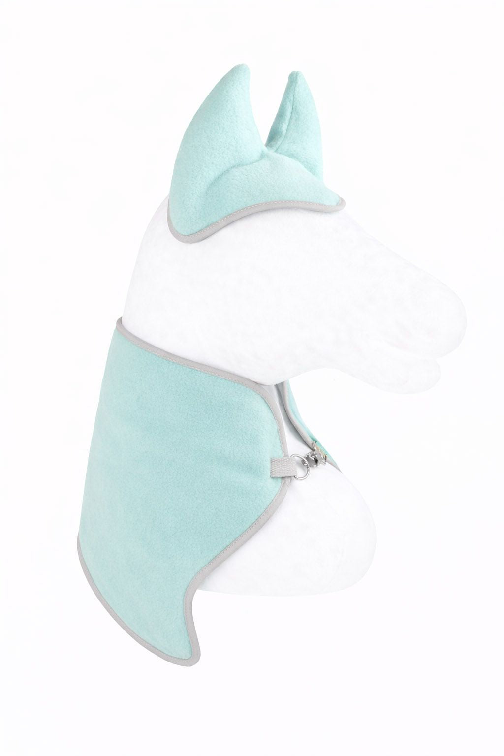 Set for Hobby Horse A3: Fleece blanket + earmuffs - light mint