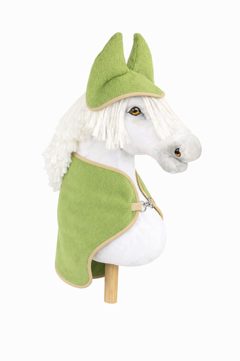 Set for Hobby Horse A3: Fleece blanket + earmuffs - light green
