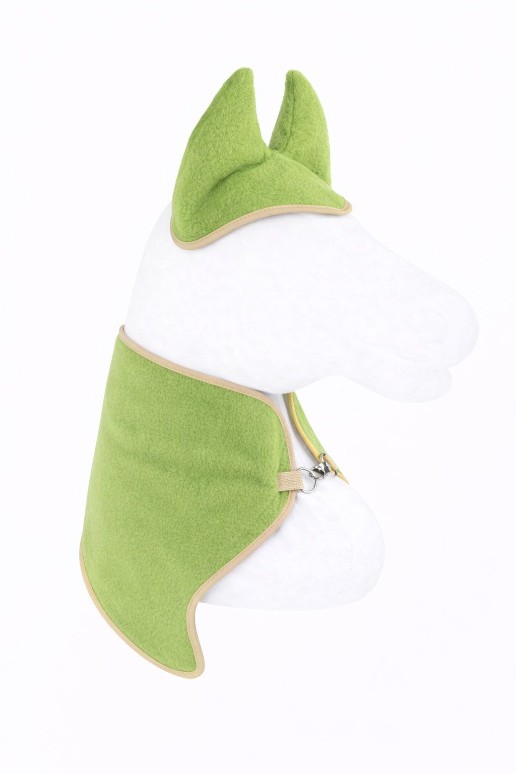 Set for Hobby Horse A3: Fleece blanket + earmuffs - light green