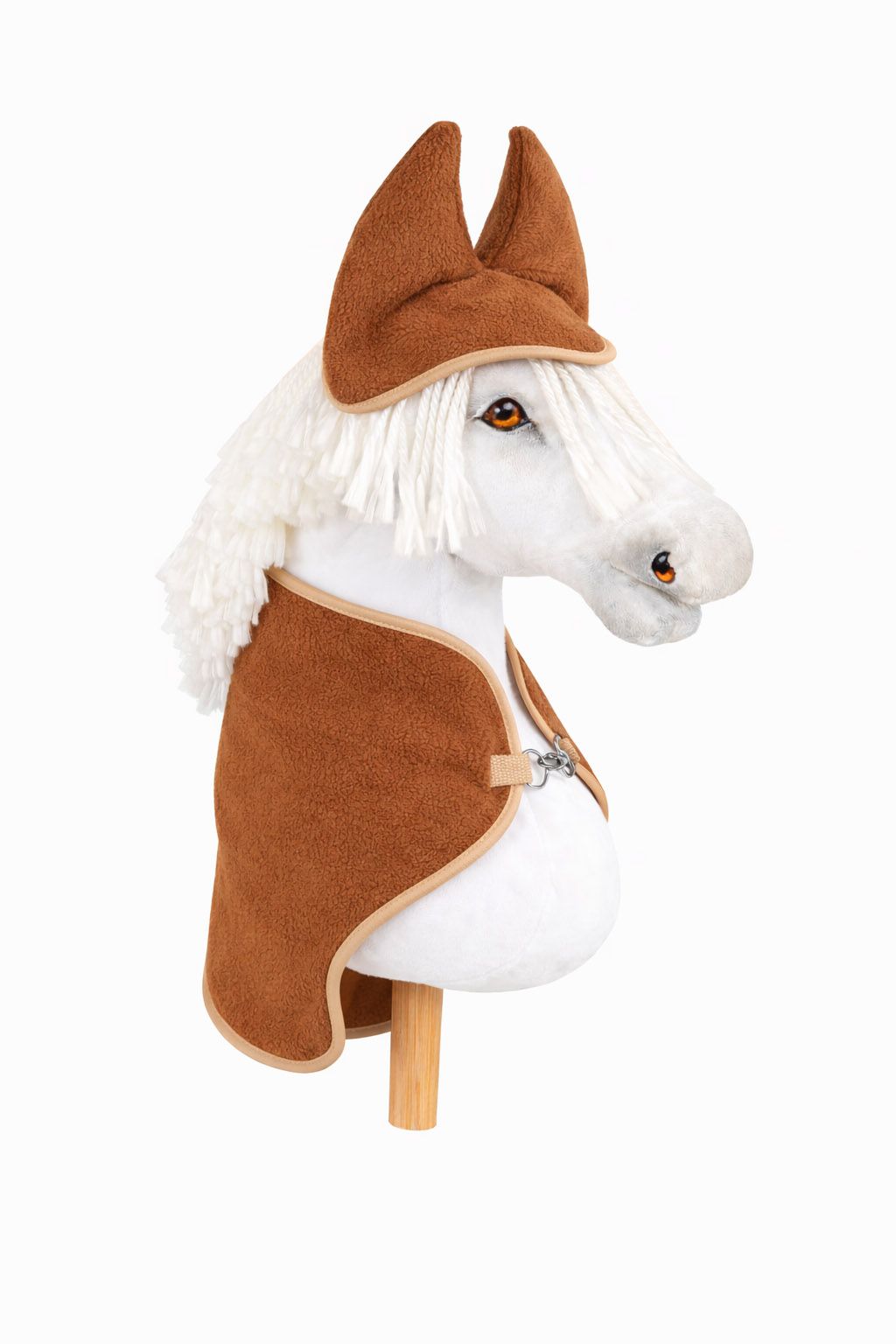 Set for Hobby Horse A3: Fleece blanket + earmuffs - brown