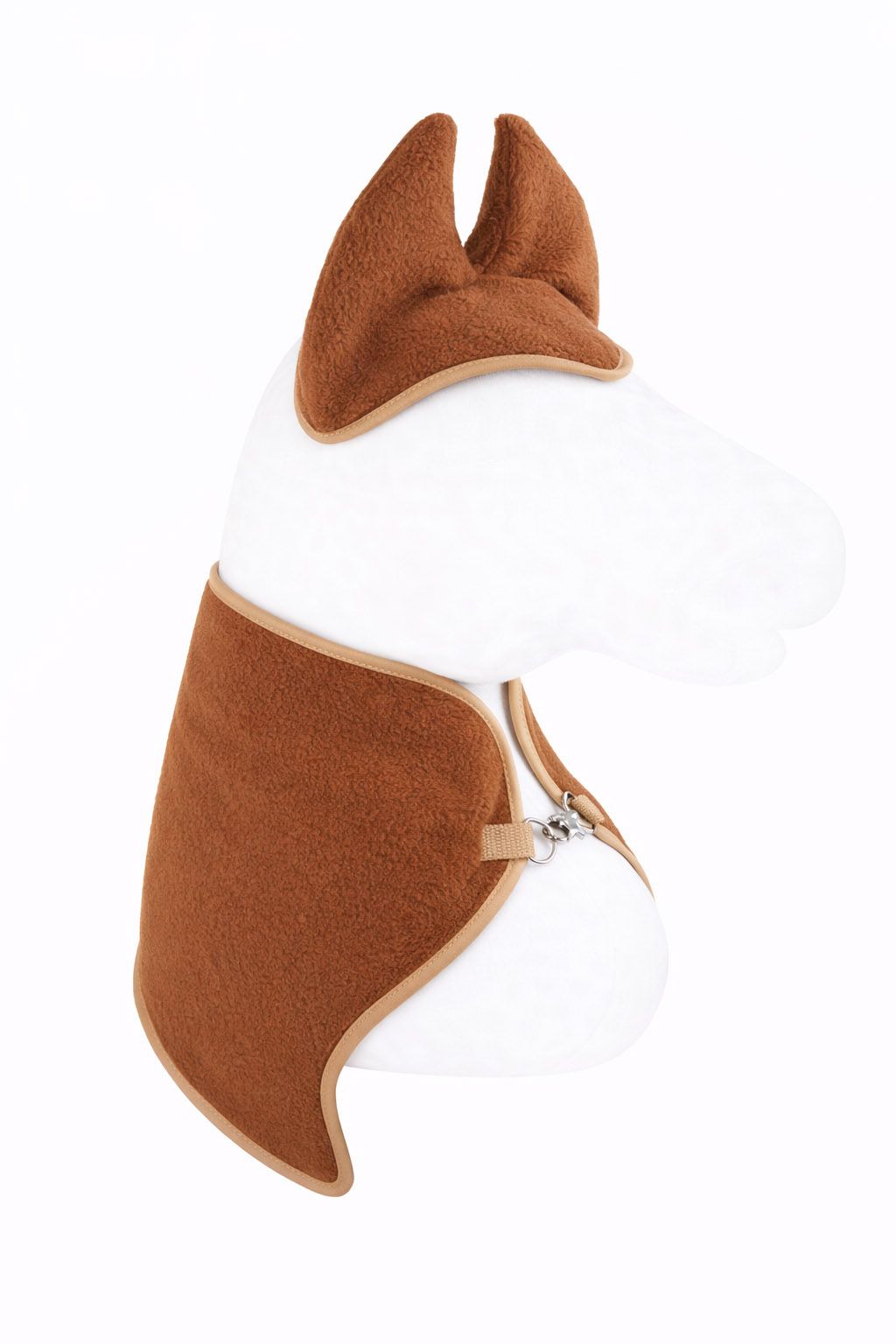 Set for Hobby Horse A3: Fleece blanket + earmuffs - brown