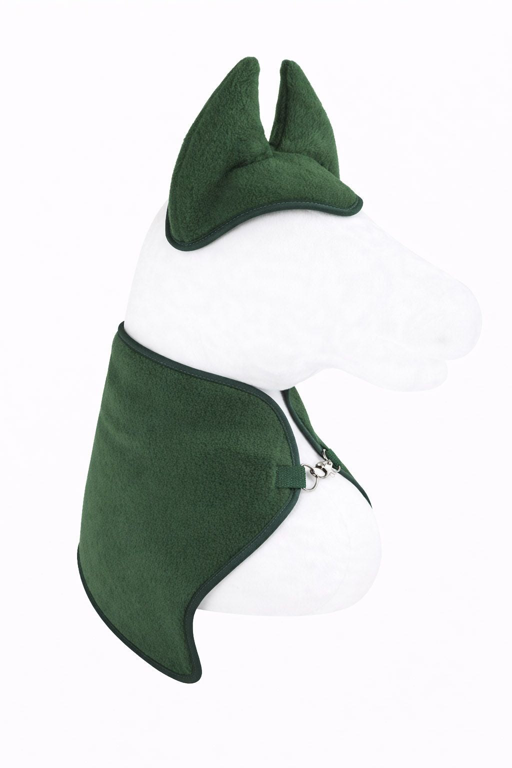 Set for Hobby Horse A3: Fleece blanket + earmuffs - bottle green