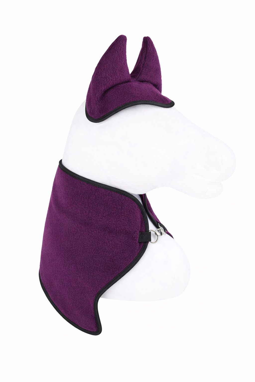 Set for Hobby Horse A4 and A5: Fleece blanket + earmuffs - plum