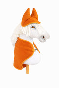 Set for Hobby Horse A4 and A5: Fleece blanket + earmuffs - orange