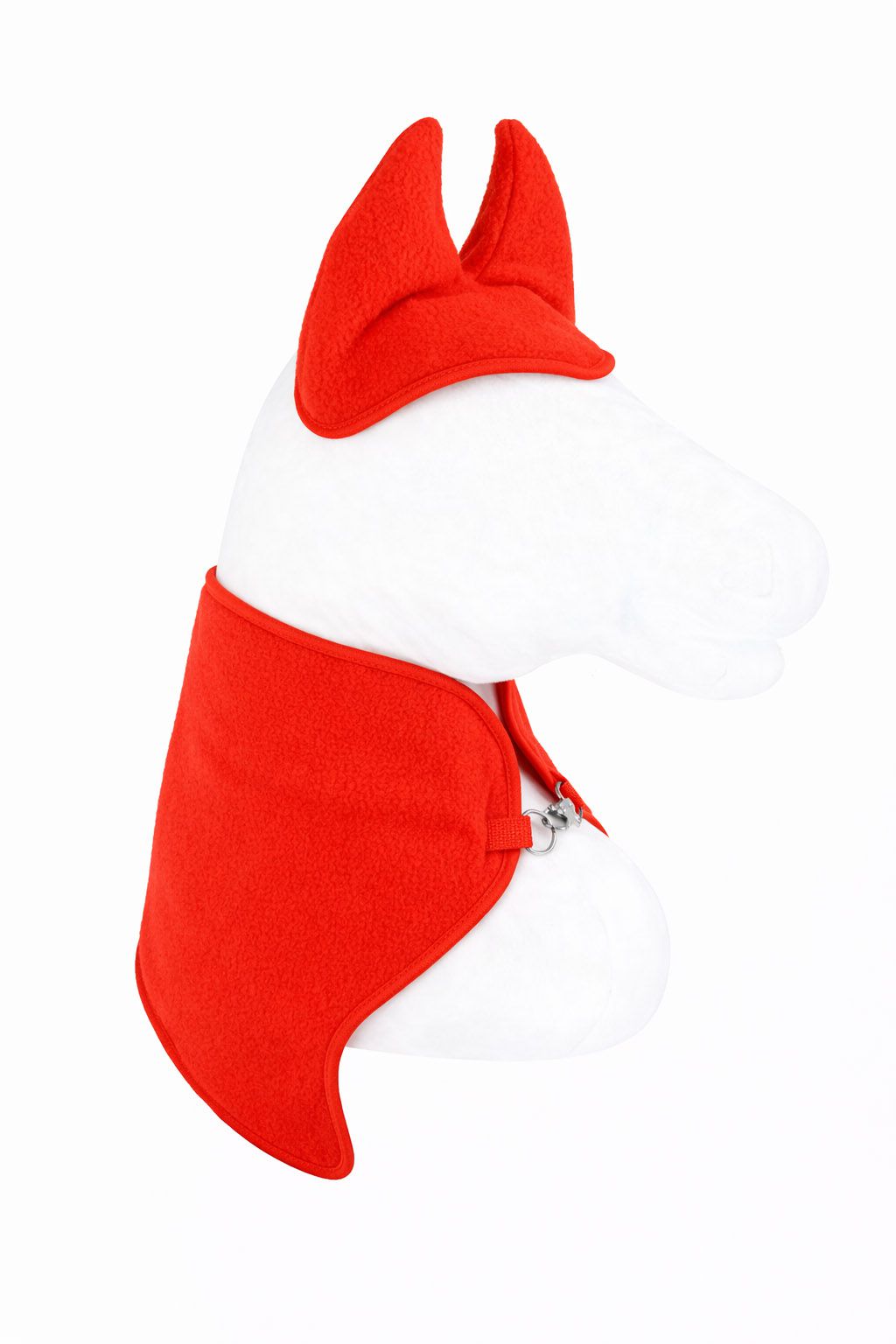 Set for Hobby Horse A3: Fleece blanket + earmuffs - red