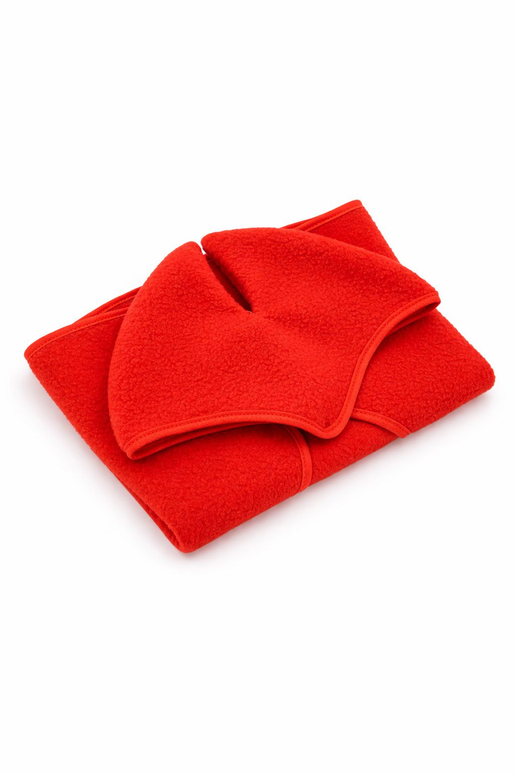 Set for Hobby Horse A3: Fleece blanket + earmuffs - red