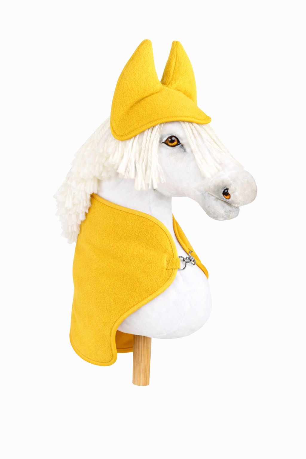 Set for Hobby Horse A3: Fleece blanket + earmuffs - yellow
