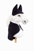 Set for Hobby Horse A3: Fleece blanket + earmuffs - black