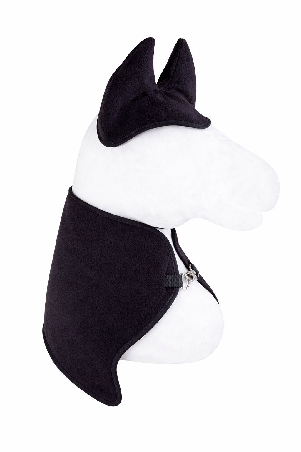 Set for Hobby Horse A3: Fleece blanket + earmuffs - black