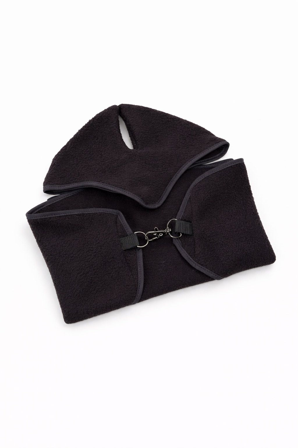 Set for Hobby Horse A3: Fleece blanket + earmuffs - black