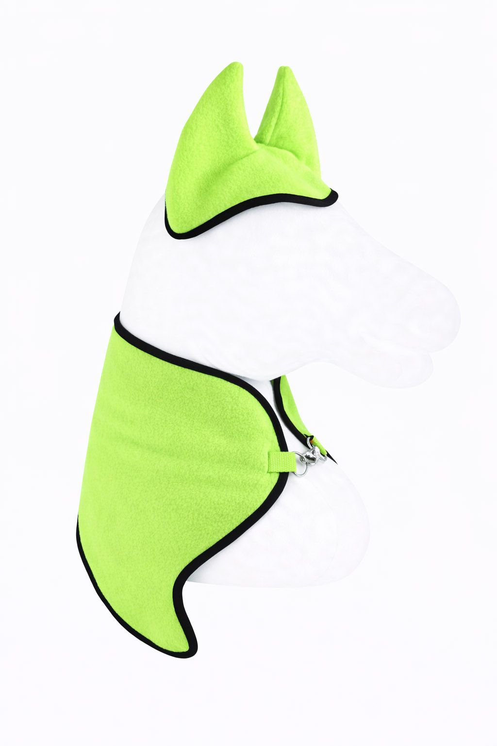 Set for Hobby Horse A4 and A5: Fleece blanket + earmuffs - neon green