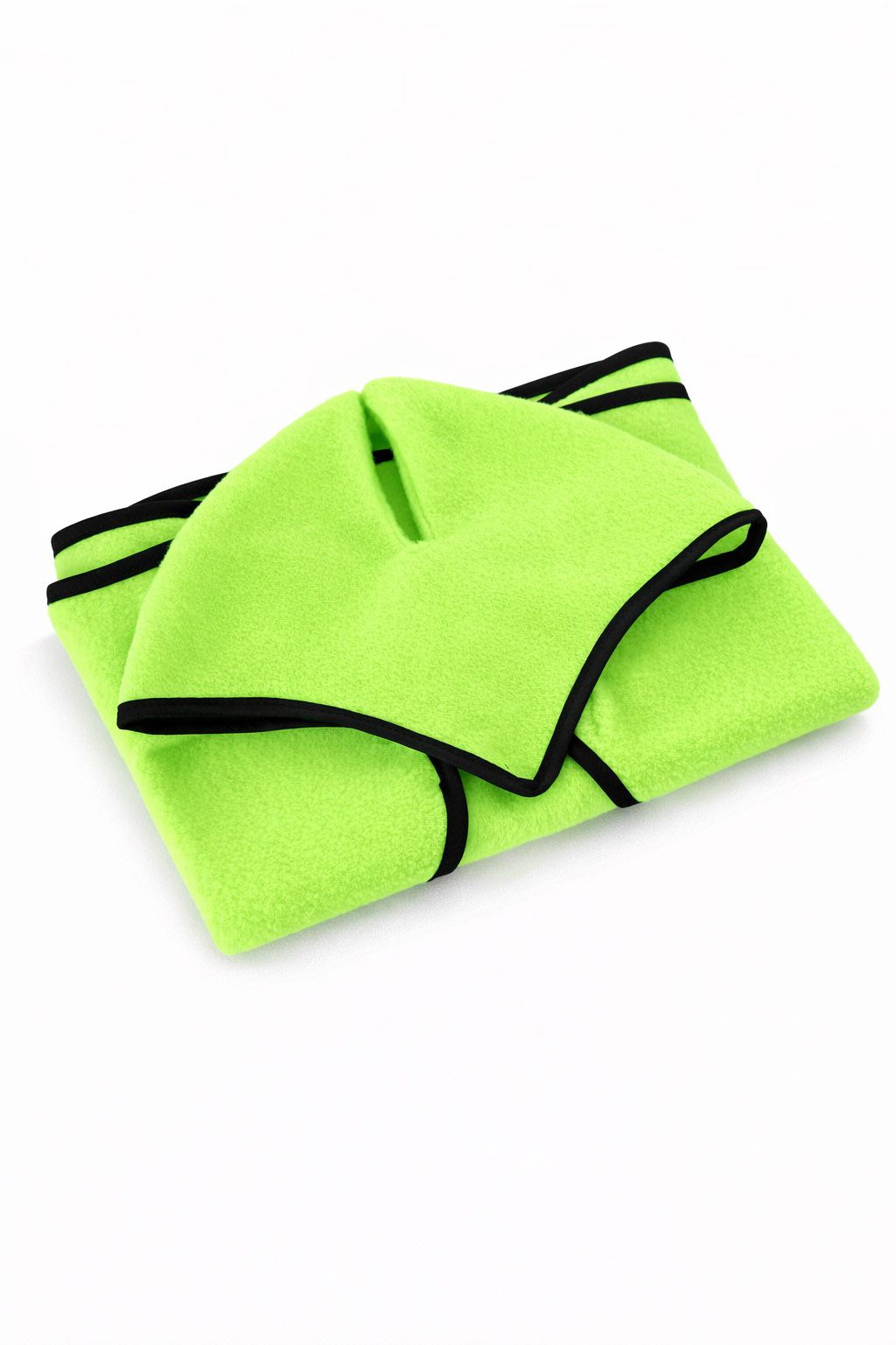 Set for Hobby Horse A3: Fleece blanket + earmuffs - neon green
