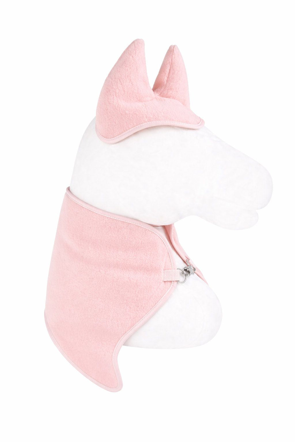 Set for Hobby Horse A3: Fleece blanket + earmuffs - powder pink