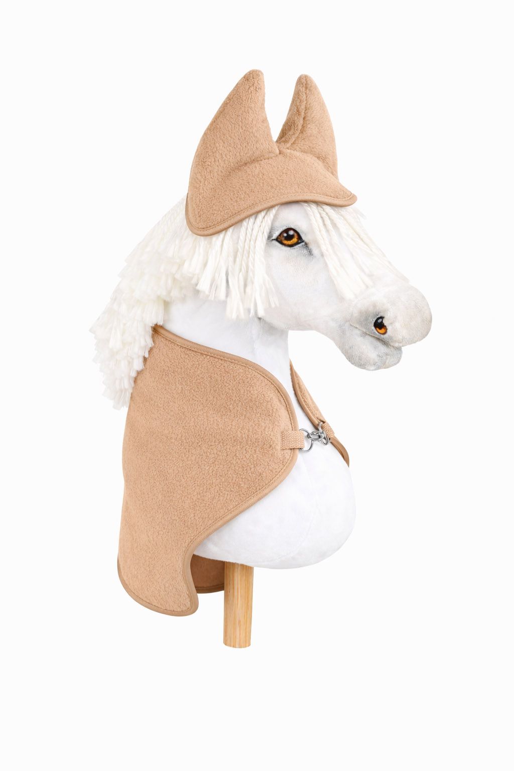 Set for Hobby Horse A3: Fleece blanket + earmuffs - camel